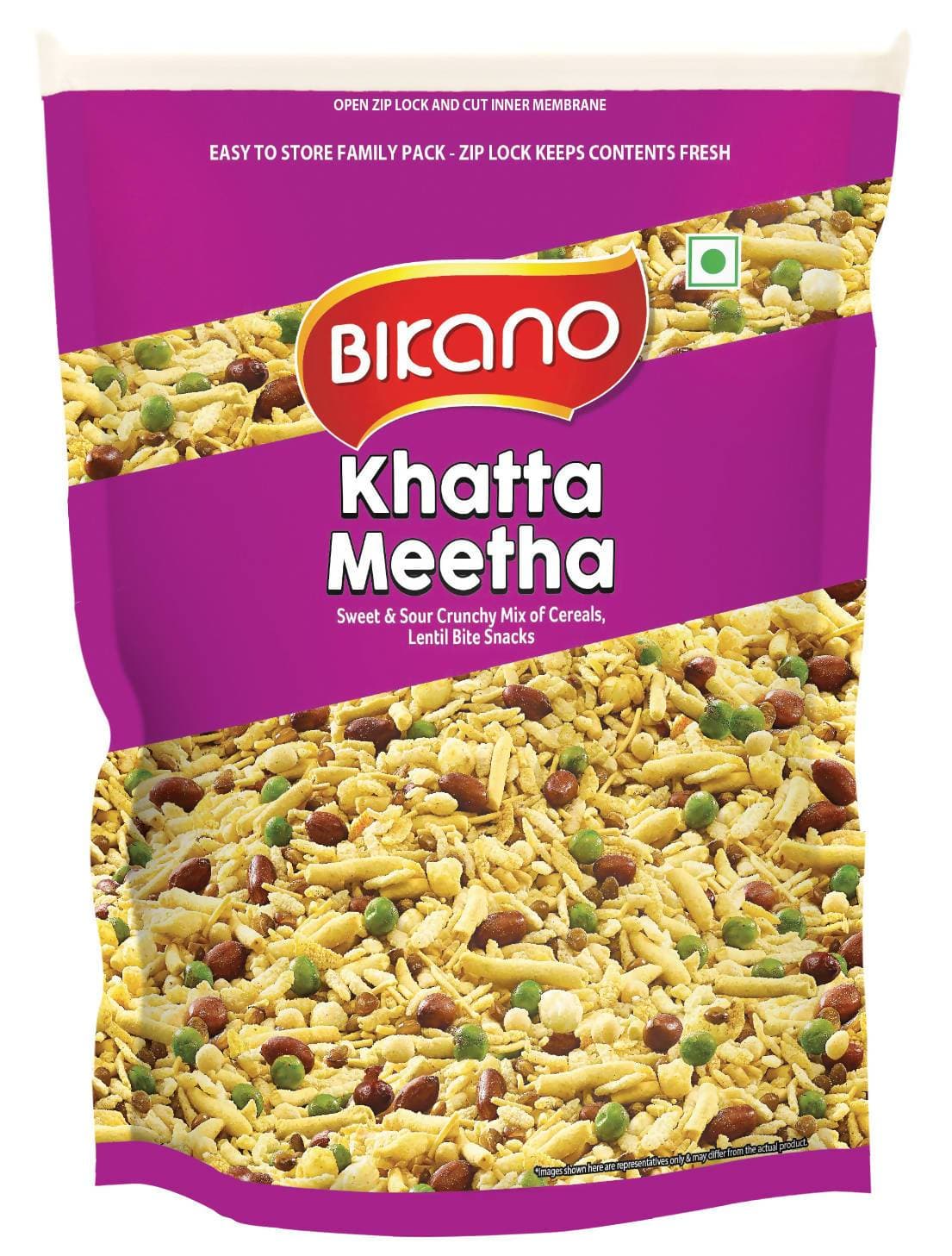 Bikano Khatta Meetha Mixture -Pack of 1