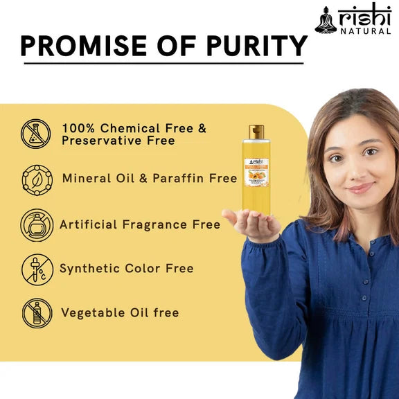 Rishi Natural Apricot Oil Wood Pressed 100% Pure - 150 ml