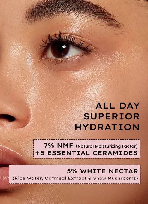 Hyphen By Kriti Sanon 7% Ceramides-Nmf Milky Toner Essence With 5% Glass Skin Blend Of Rice Water Snow Mushroom & Oatmeal - 100 ml
