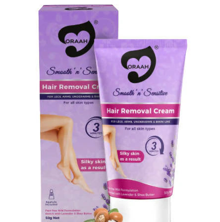 Oraah Smooth n Sensitive Hair Removal Cream - 50 gm