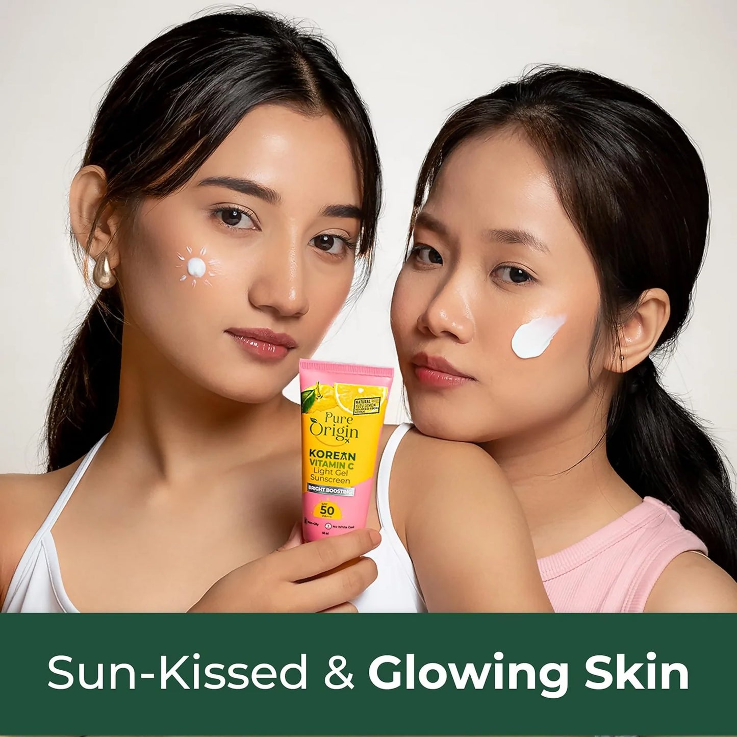 Pure Origin Korean Vitamin C Bright Boosting Light Gel Sunscreen SPF 50 PA++++ - 50 gm