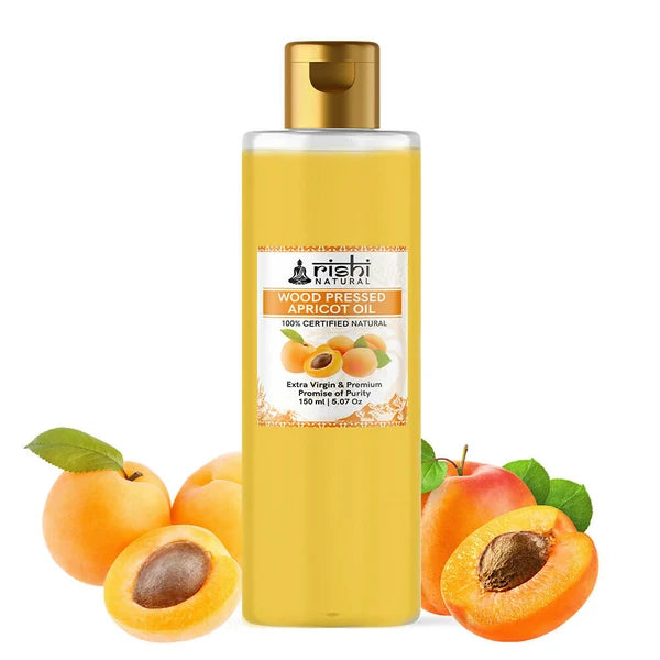 Rishi Natural Apricot Oil Wood Pressed 100% Pure - 150 ml