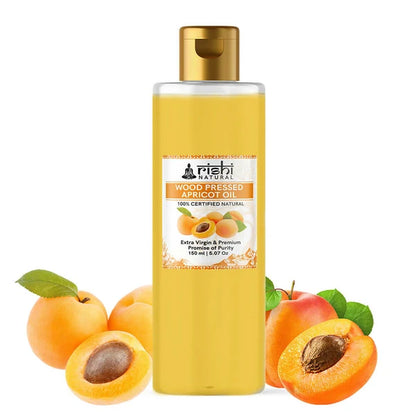 Rishi Natural Apricot Oil Wood Pressed 100% Pure - 150 ml