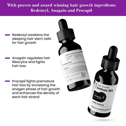 Vandyke Hair Growth Actives 18% Hair Serum - 30 ml