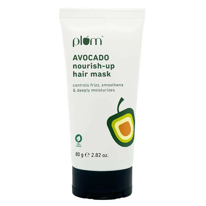 Plum Avocado Hair Mask For Dry and Frizzy Hair - 80 gm