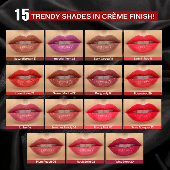 Faces Canada Weightless Creme Lipstick - Plum Peach 06 - 4 gm