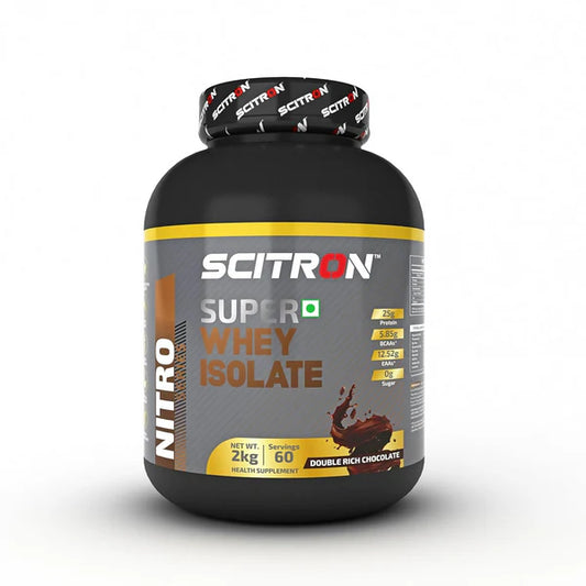 Scitron Super Whey Isolate Protein Powder - Double Rich Chocolate - 2 kg