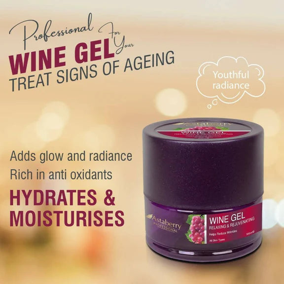 Astaberry Professional Wine Face Gel - 500 ml