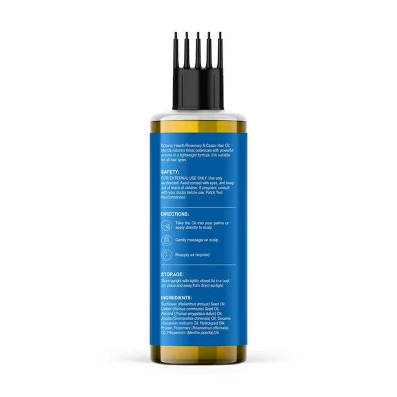 Botanic Hearth Rosemary & Castor Hair Oil - 150 ml