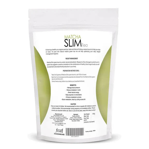 Healthy Nutrition Matcha Slim Green Tea - 500 gm