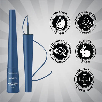 Faces Canada Ultime Pro Matte Play Eyeliner - Sapphire - 2.5 ml