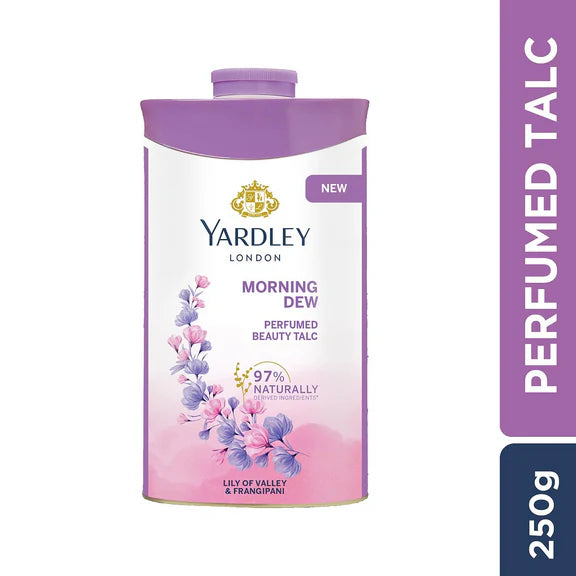 Yardley London Morning Dew Perfumed Talc For Women - 250 gm