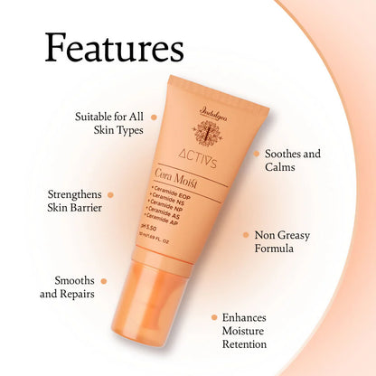 Indulgeo Essentials Cera Moist - Ceramide Calming Skin Moisturizer - 50 ml