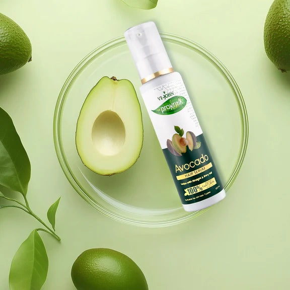 VI-JOHN Prakritik Avocado Hair serum Prevents dryness & Adds shine, 100% Natural Bio-Actives - 100 ml