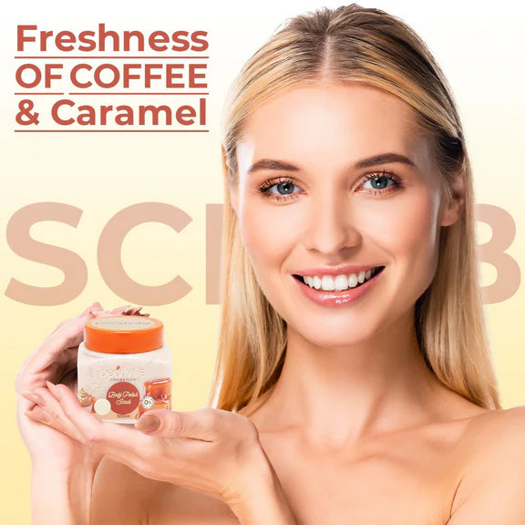 Pearlville Super Foods Collection Caramel Coffee Body Polish Scrub - 500 ml