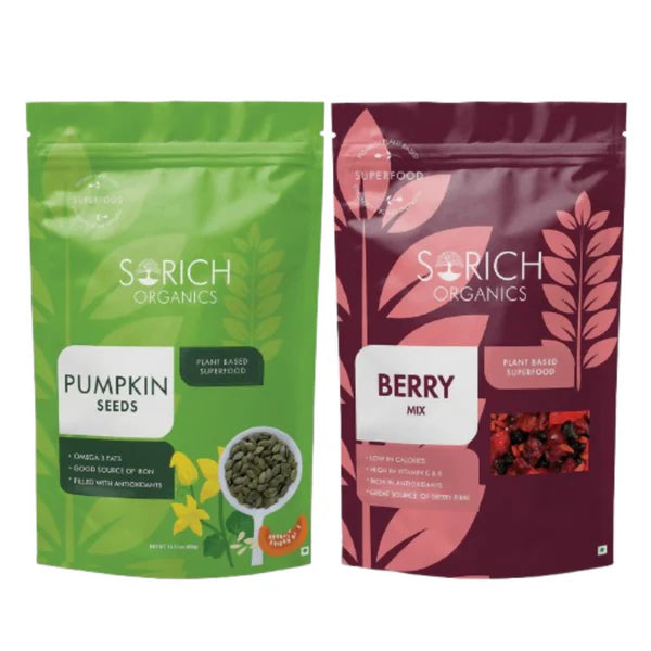 Sorich Organics Berries Mix and Pumpkin Seed - combo