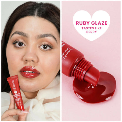 Foxtale Brightening SPF 30 Lip Balm - Ruby Glaze (Blueberry), Brightens Lips, Reduces Pigmentation - 12 gm