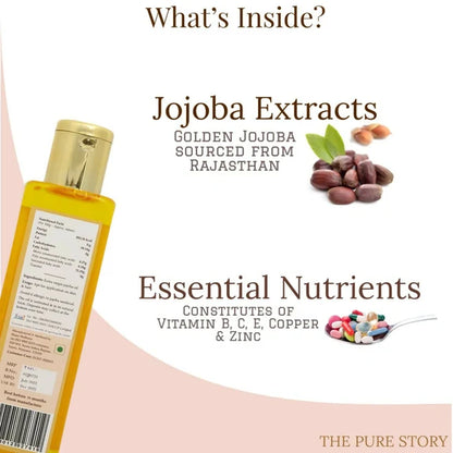 The Pure Story Natural Cold Pressed Jojoba Oil for Hair & All Body parts