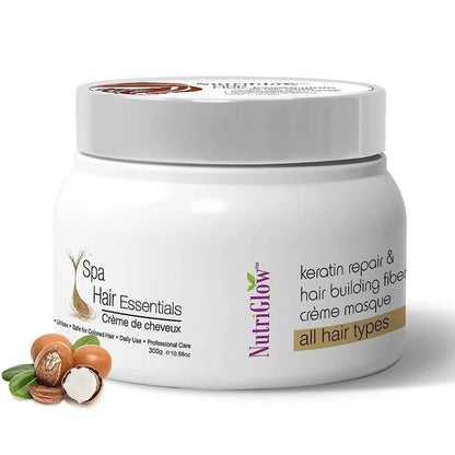 NutriGlow Hair Spa Cream with Keratin Repair Formula - 300 gm