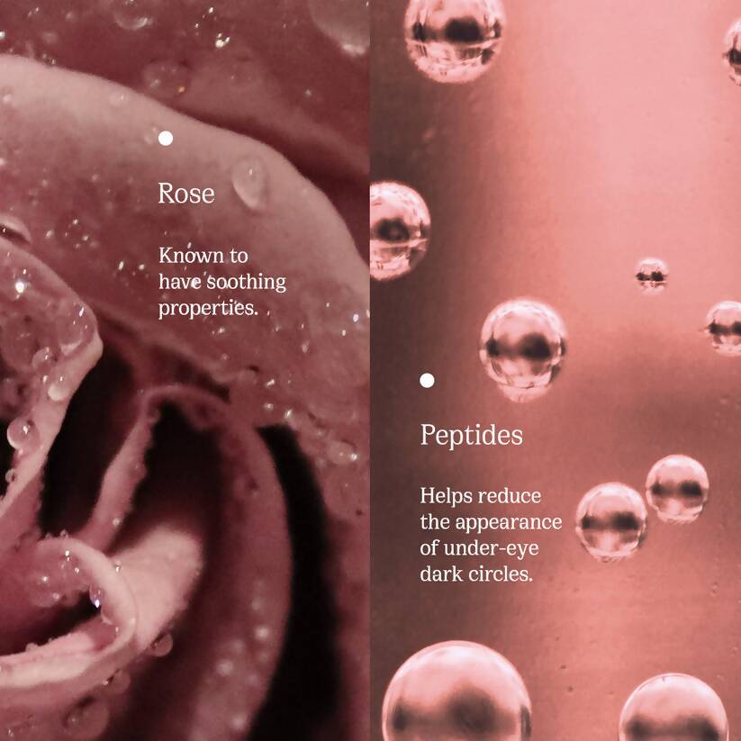 82°E By Deepika Padukone Rose Boost Under Eye Cream, Reduces Under Eye Dark Circles & Puffiness