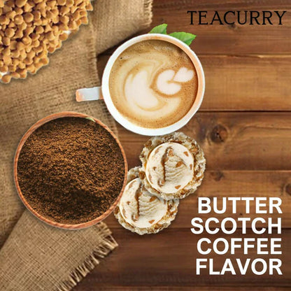 Teacurry Butterscotch Coffee - Arabica Freeze Dried Coffee for Instant Hot & Cold Coffee - 50 gm