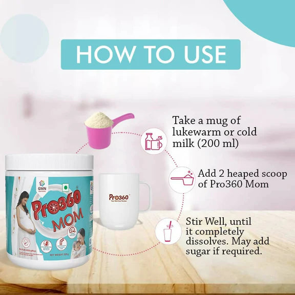Pro360 MOM Maternal Nutrition Protein Powder For Pregnant Women - 250 gm