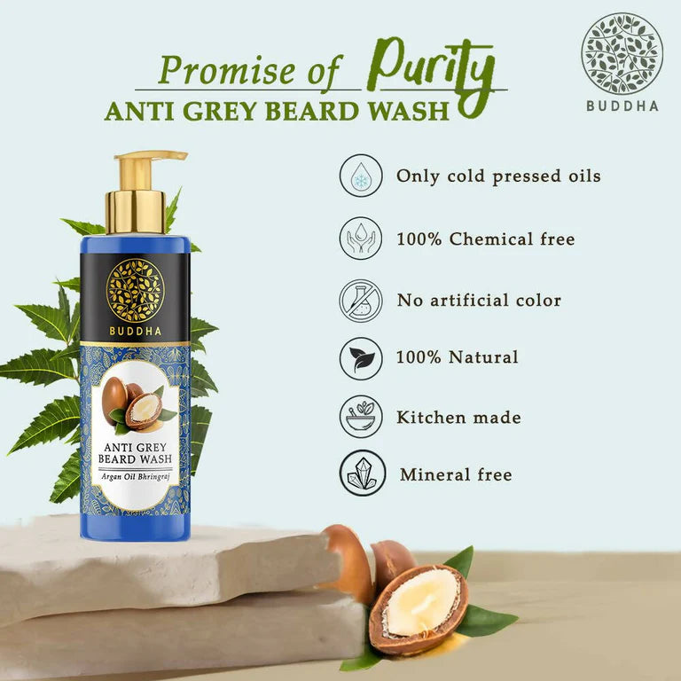 Buddha Natural Anti Grey Beard Wash - 120 ml