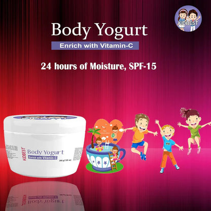 HealthBest Kidbest Body Yogurt Cream For Kids - 200 gm