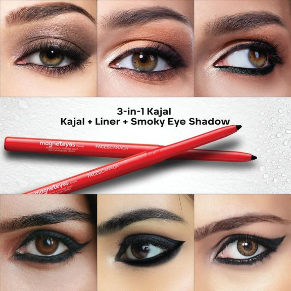 Faces Canada Magneteyes Kajal Stick - Black - 0.35 gm