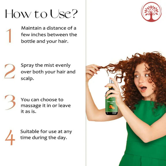 Ivory Natural Curly Hair Mist - Revitalize, Define, And Nourish Your Curly Hair - 200 ml