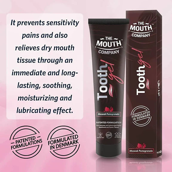 The Mouth Company Soothing Meswak & Pomegranate Toothgel - 20 gm