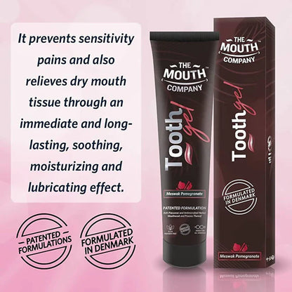 The Mouth Company Soothing Meswak & Pomegranate Toothgel - 20 gm