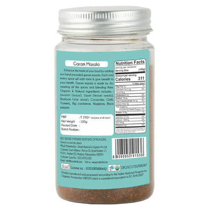 Praakritik Natural Garam Masala Powder - 100 gm