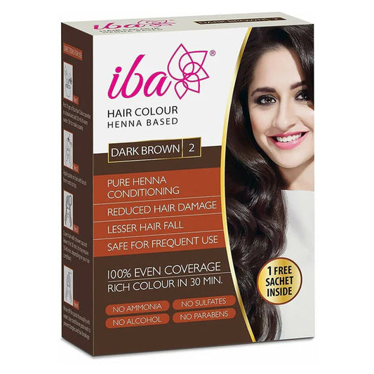 Iba Hair Color - Dark Brown - 70 gm