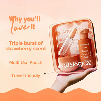 Aqualogica Refresh+ Sweet Summer Kiss Body Care Set Kit - combo