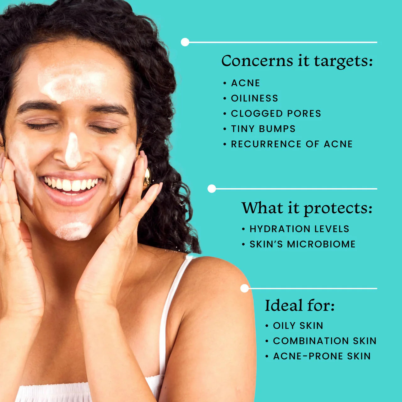 Foxtale 2% Salicylic Acid Acne Control Cleanser For Oily And Acne Prone Skin - Reduces Pimples and Breakouts