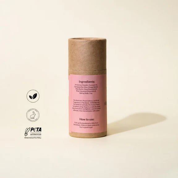 The Bare Bar Absolute Rose Deodorant Cream Stick - 60 gm