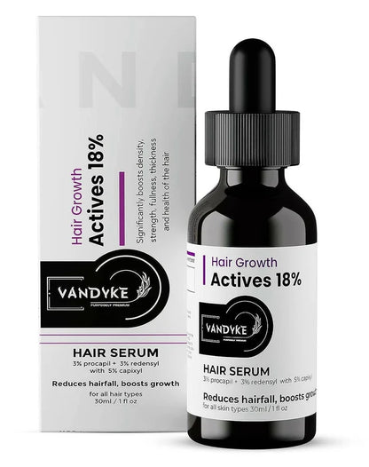 Vandyke Hair Growth Actives 18% Hair Serum - 30 ml