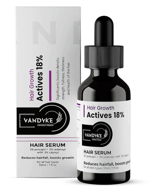 Vandyke Hair Growth Actives 18% Hair Serum - 30 ml
