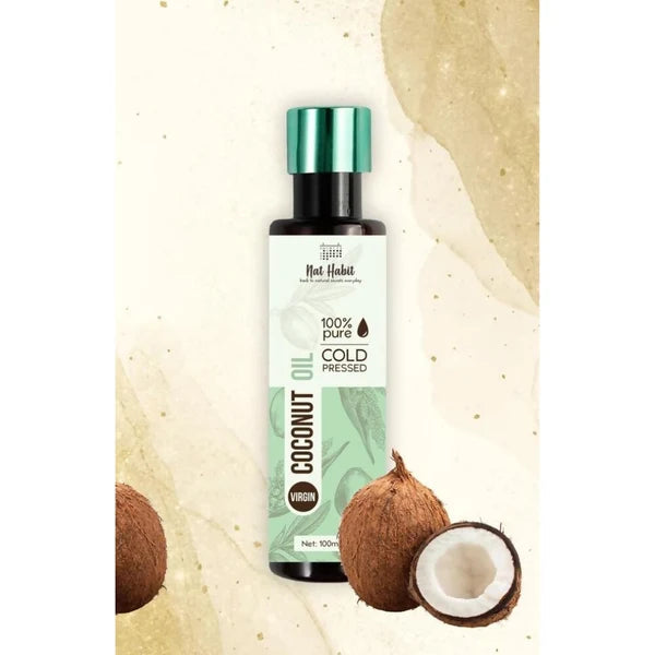 Nat Habit 100% Pure Cold Pressed Virgin Coconut Oil - 100 ml