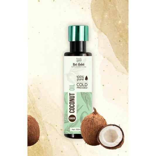 Nat Habit 100% Pure Cold Pressed Virgin Coconut Oil - 100 ml