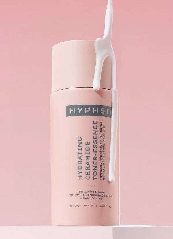 Hyphen By Kriti Sanon 7% Ceramides-Nmf Milky Toner Essence With 5% Glass Skin Blend Of Rice Water Snow Mushroom & Oatmeal - 100 ml