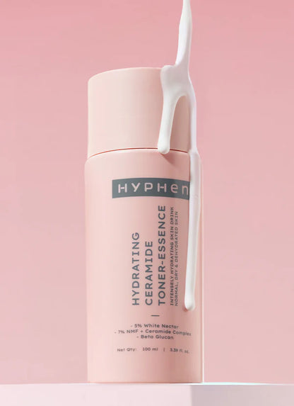 Hyphen By Kriti Sanon 7% Ceramides-Nmf Milky Toner Essence With 5% Glass Skin Blend Of Rice Water Snow Mushroom & Oatmeal - 100 ml