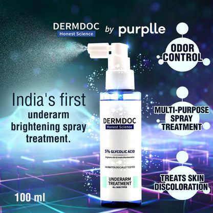 Dermdoc 5% Glycolic Acid Under Arm Treatment - 100 ml