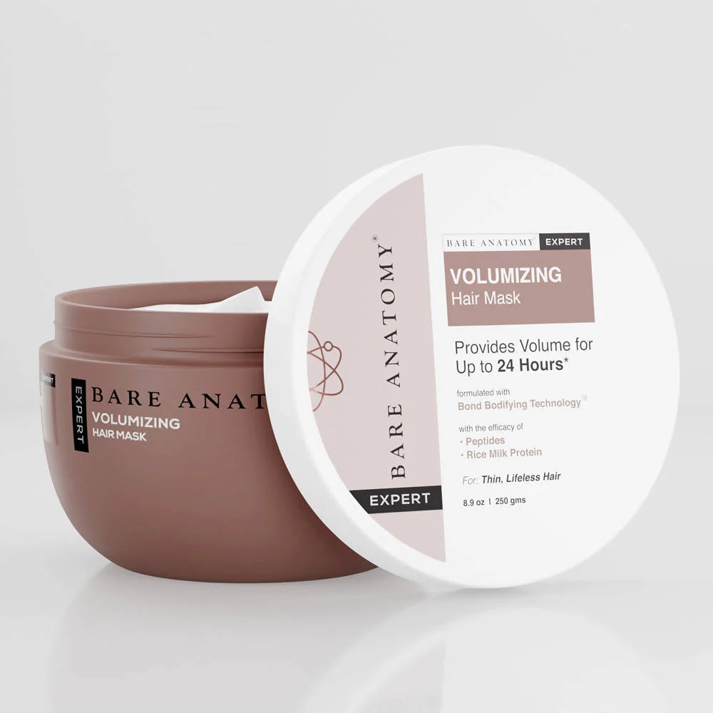 Bare Anatomy Expert Volumizing Hair Mask with Peptides & Rich Milk Protein | Voluminous Hair For Up To 24 Hours