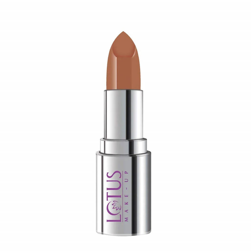 Lotus Makeup Ecostay Butter Matte Lip Color Earthy Amber, Brown