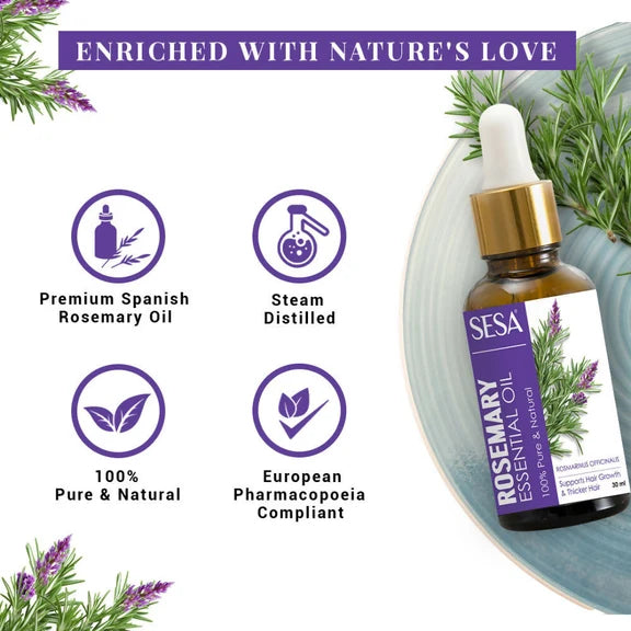 Sesa Ayurvedic Rosemary Essential Oil For Hair Growth - 30 ml