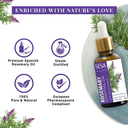 Sesa Ayurvedic Rosemary Essential Oil For Hair Growth - 30 ml