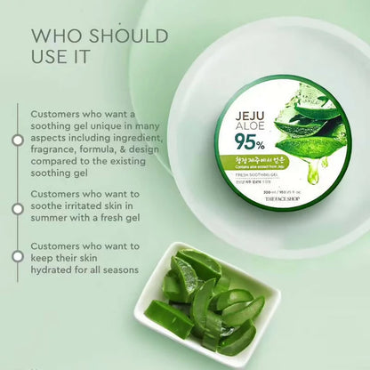 The Face Shop Jeju Aloe Fresh Soothing Gel - Korean Skincare - 300 ml