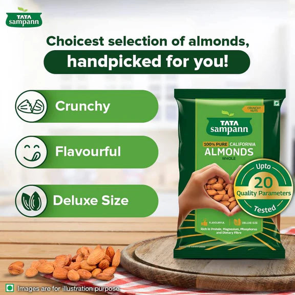 Tata Sampann Pure California Almonds - 500 gm